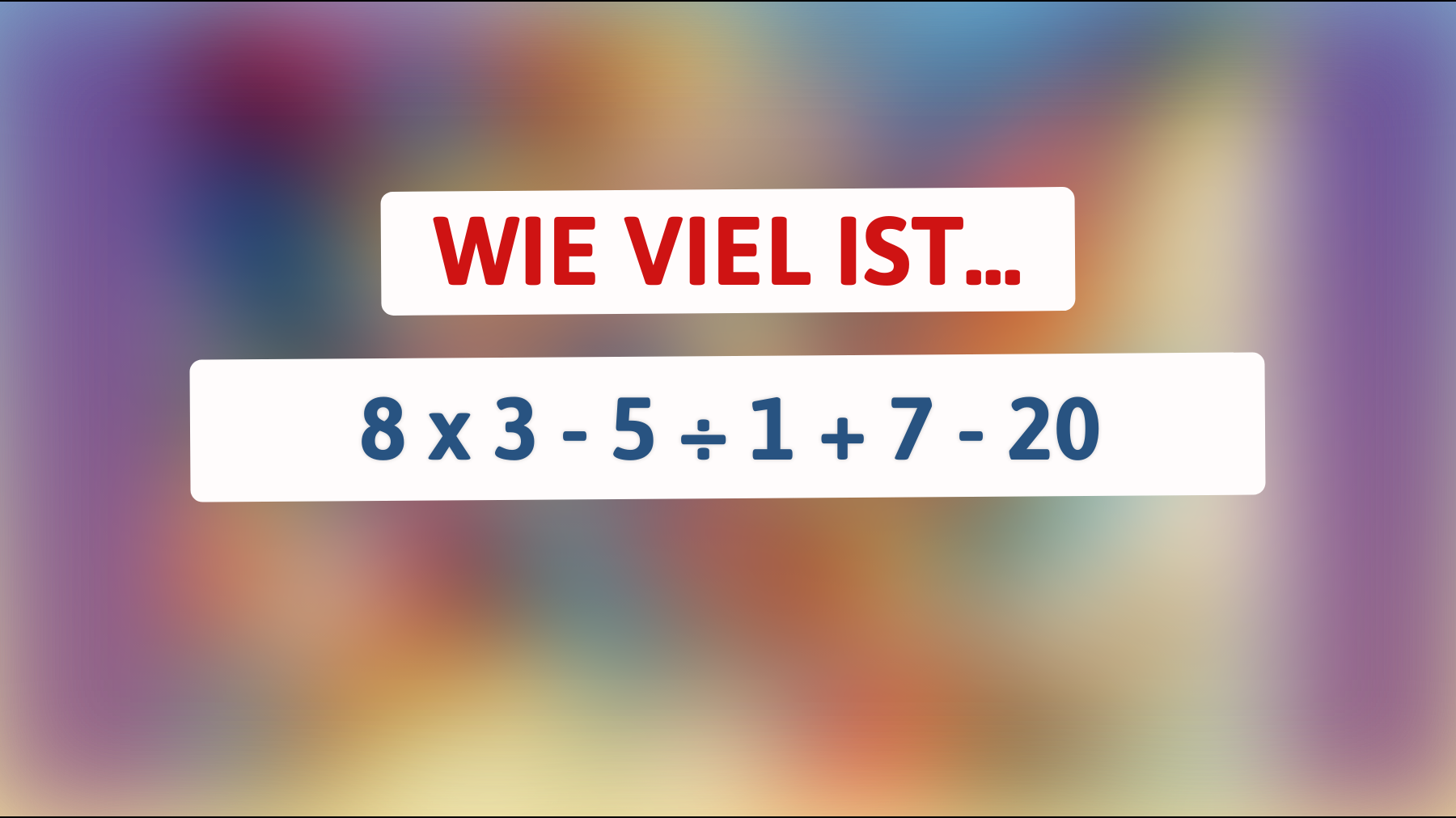 Entscheidest du, ob du ein wahrer Denksport-Champion bist? Löse dieses mathematische Meisterwerk und finde es heraus!"