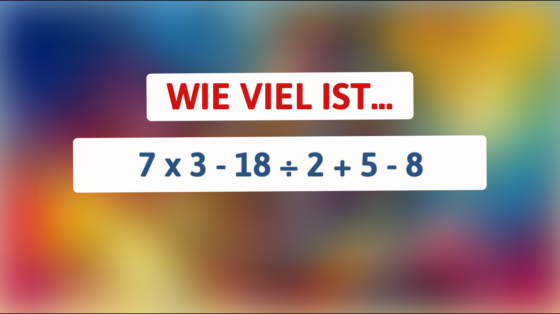 Nur 1 % der Leser können diese Gleichung auf Anhieb lösen! Bist du schlau genug?"